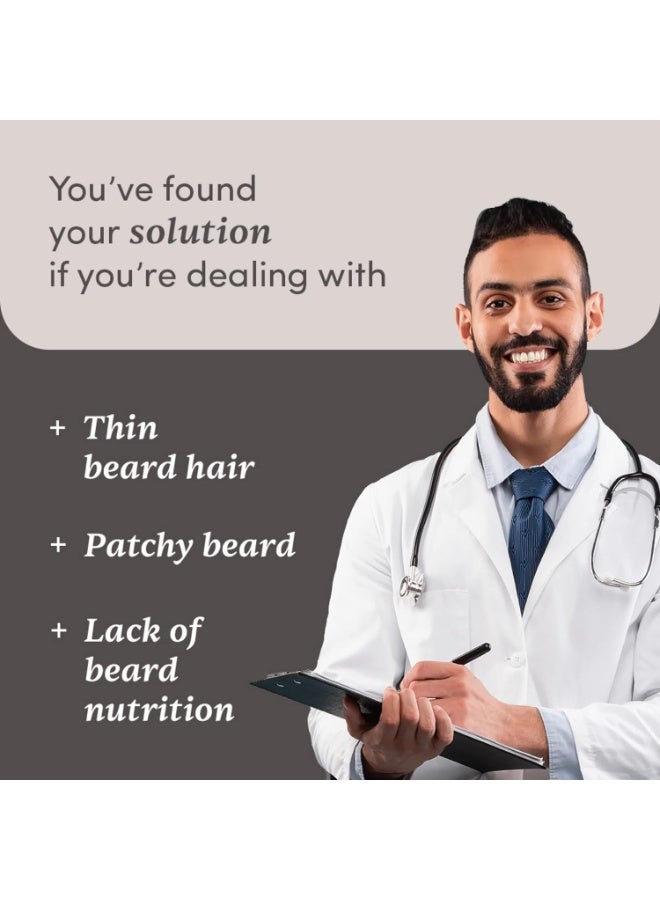 مان ماترز زيت سيروم بيرد غرو من مان ماترز مع حلوى اللحية (30 قطعة) | يحتوي على أناجين، أمينيكسيل وإكليل الجبل | بيوتين وكرياتين | ينشط خلايا الشعر، يحسن كثافة اللحية ويعزز نمو شعر أكثر كثافة. - Image 3